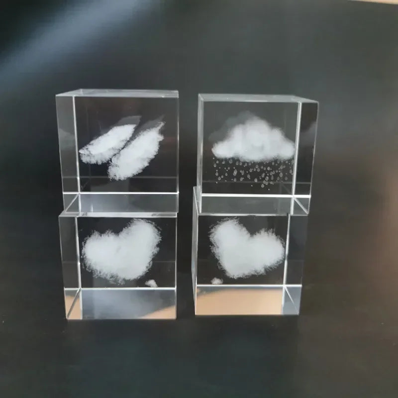 Luminária Cristal 3D – Universo em Cubo