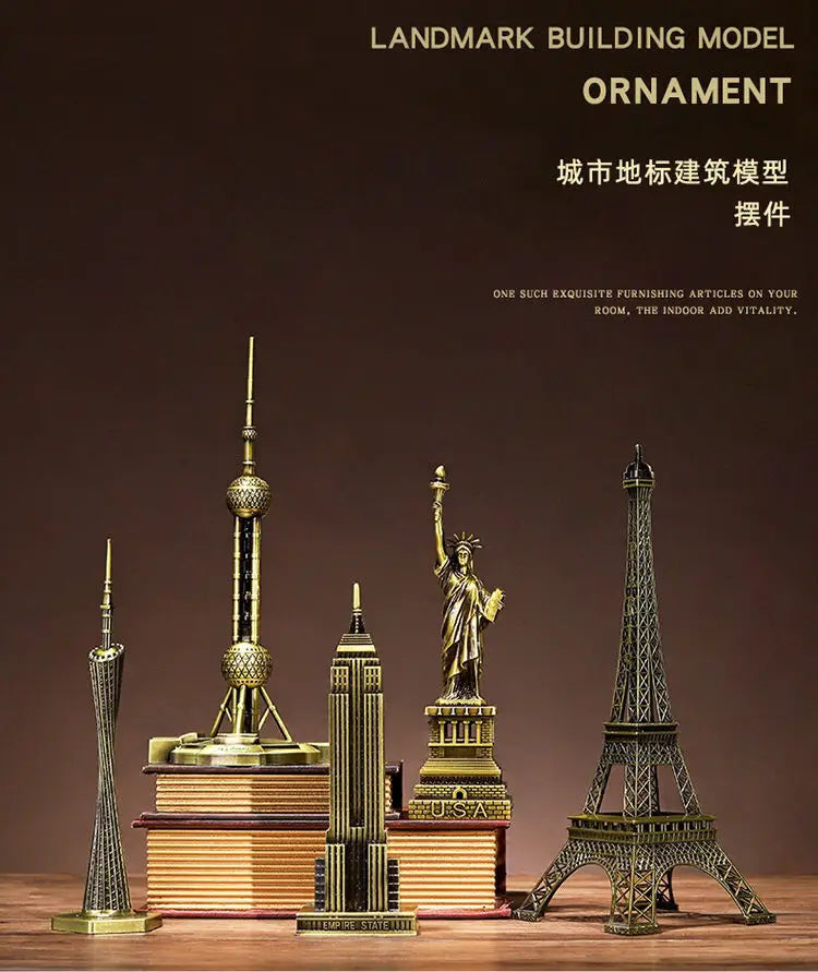 Miniaturas Arquitetônicas - Esculturas Metálicas de Luxo