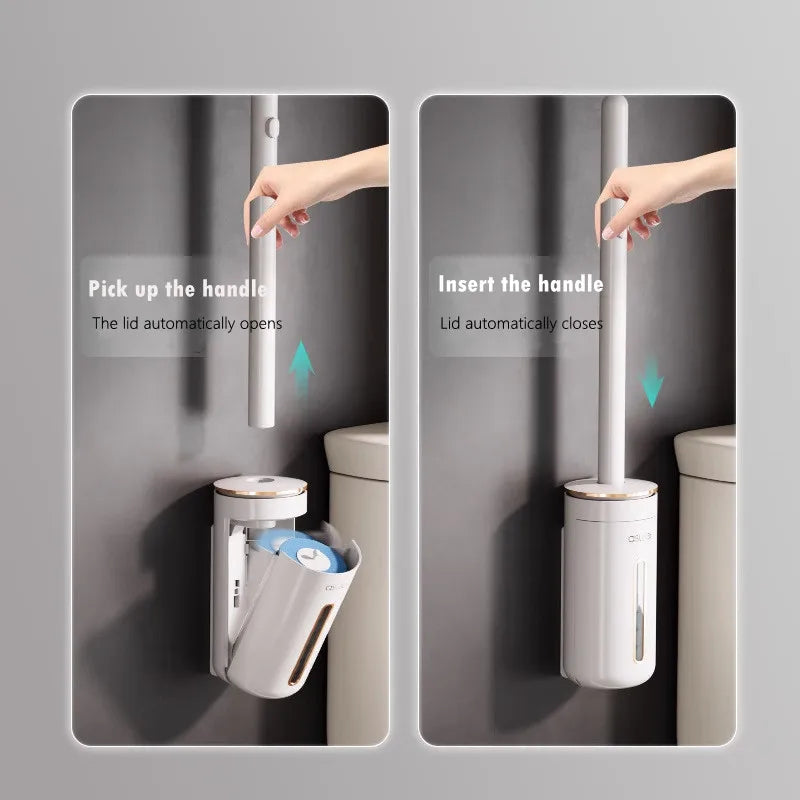 Escova Sanitária com Refil Descartável – Higiene sem contato