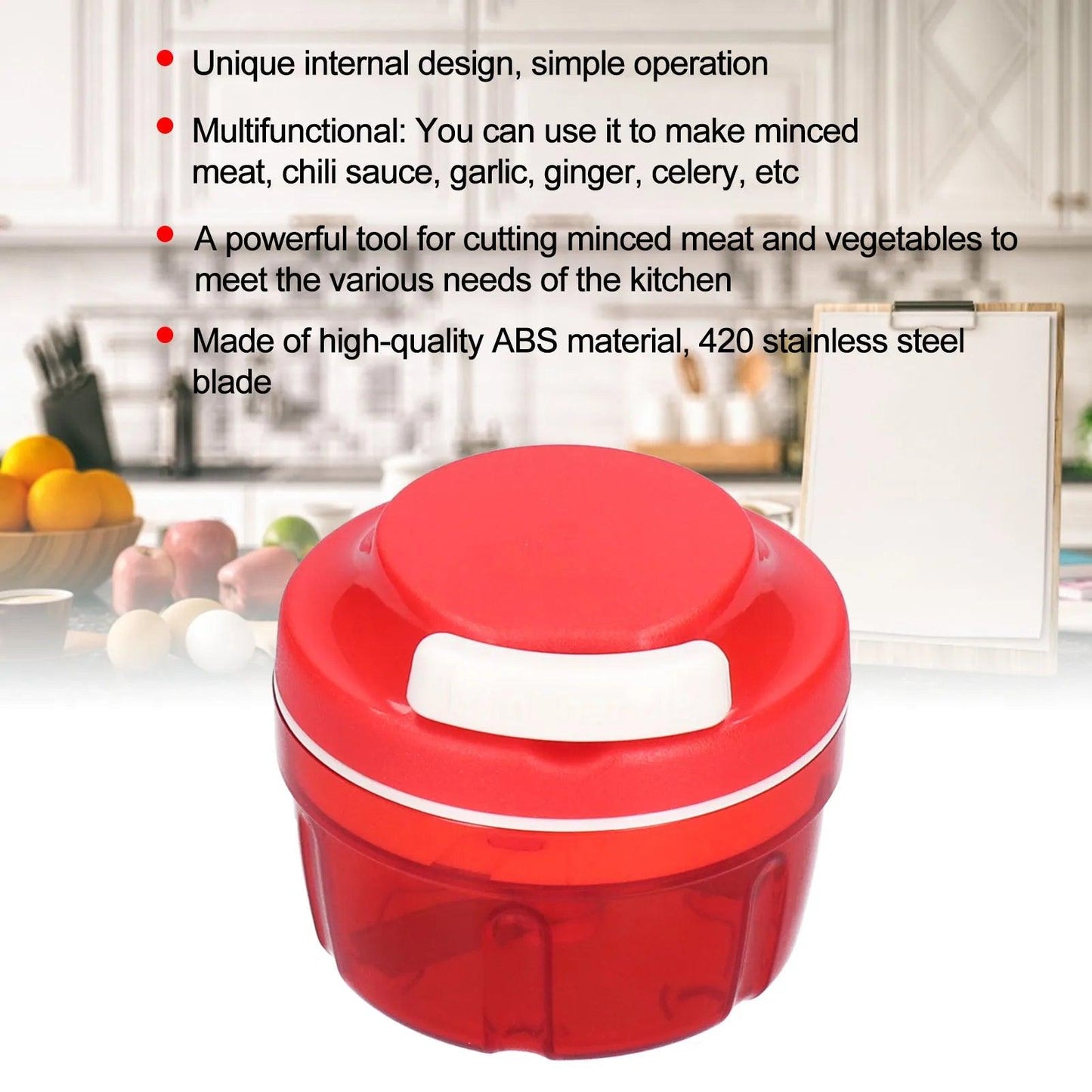 Mini Processador Manual para Temperos
