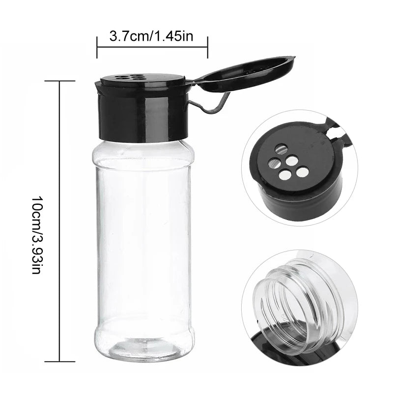 Kit Potes para Condimentos e Temperos com Dosador Integrado