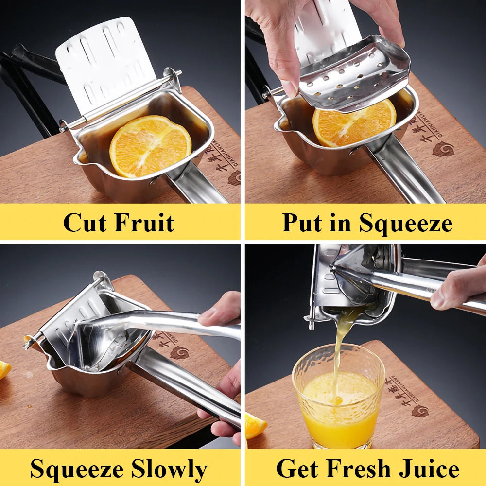 Espremedor JuicePress Alumínio com Compartimento de Suco