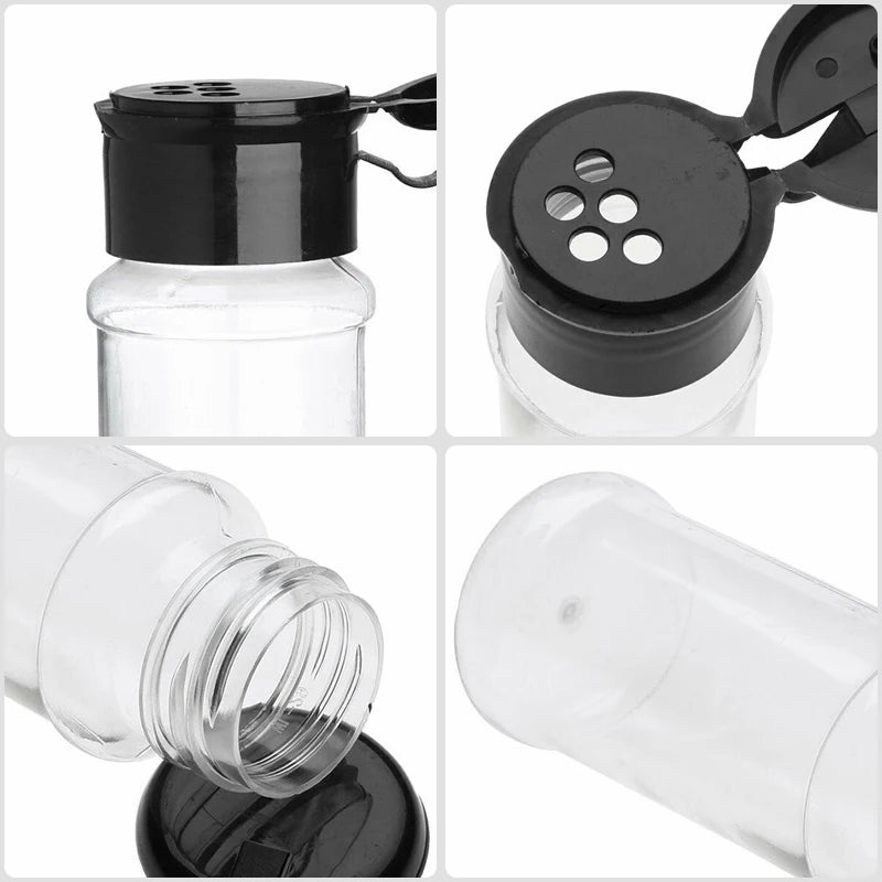Kit Potes para Condimentos e Temperos com Dosador Integrado