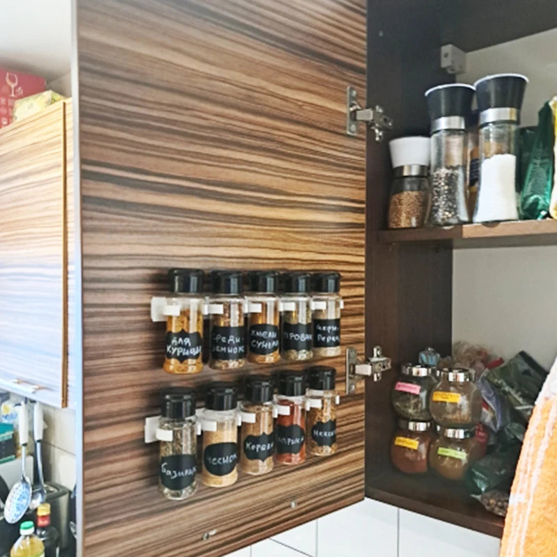 Kit Potes para Condimentos e Temperos com Dosador Integrado