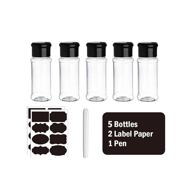 Kit Potes para Condimentos e Temperos com Dosador Integrado