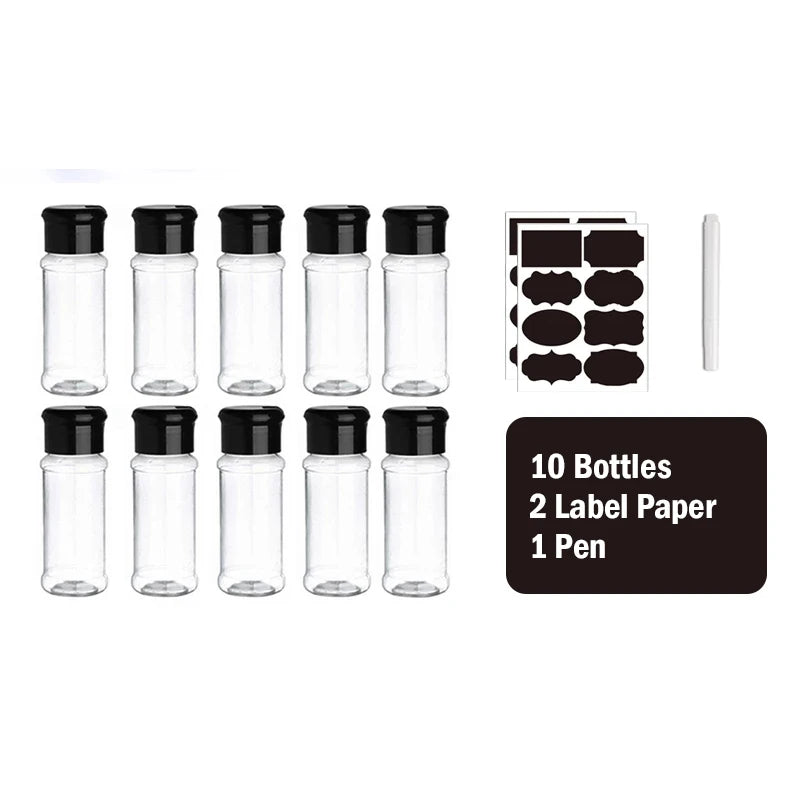 Kit Potes para Condimentos e Temperos com Dosador Integrado