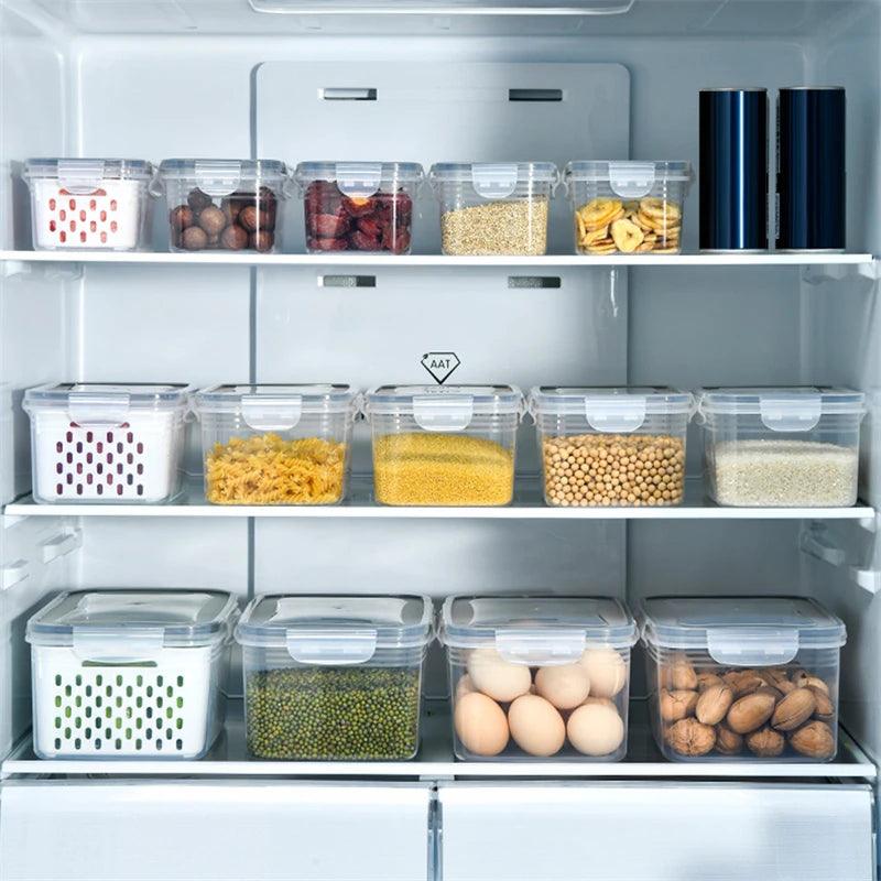 Cesto Organizador Multiuso para Geladeira – Mantém Alimentos Frescos por Mais Tempo