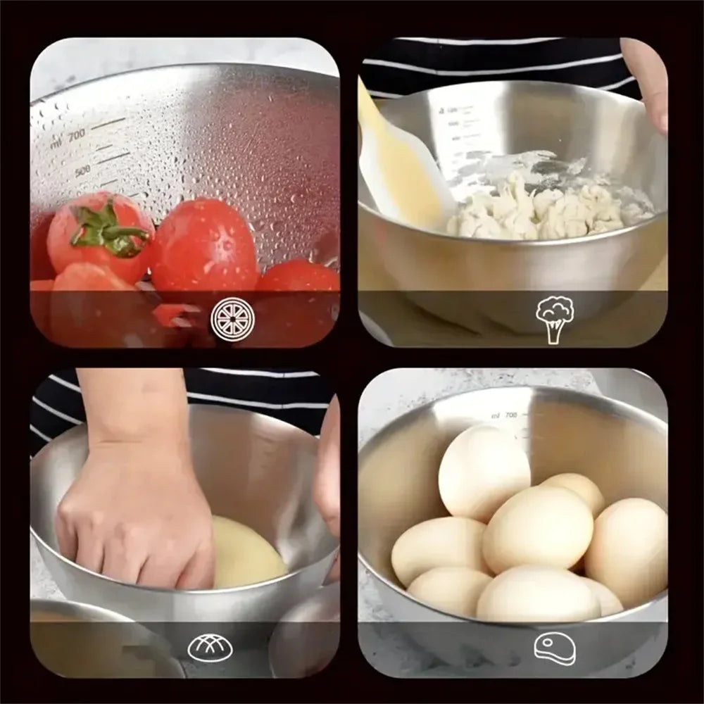 Mix Inox – Kit 3 Tigelas com Medidor
