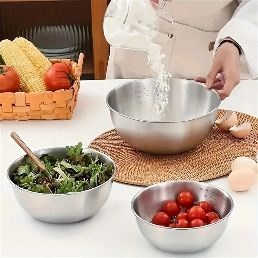 Mix Inox – Kit 3 Tigelas com Medidor