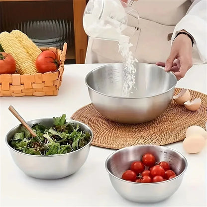 Mix Inox – Kit 3 Tigelas com Medidor