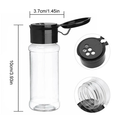 Kit Potes para Condimentos e Temperos com Dosador Integrado