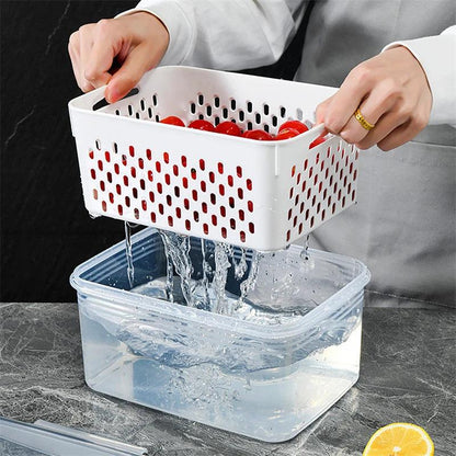 Cesto Organizador Multiuso para Geladeira – Mantém Alimentos Frescos por Mais Tempo