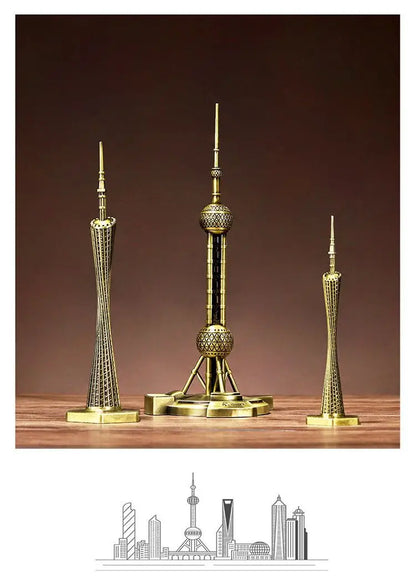 Miniaturas Arquitetônicas - Esculturas Metálicas de Luxo
