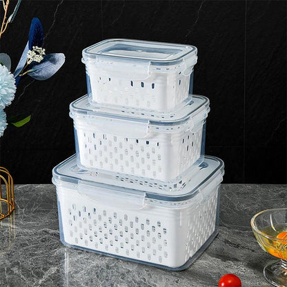 Cesto Organizador Multiuso para Geladeira – Mantém Alimentos Frescos por Mais Tempo
