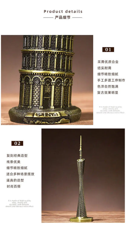 Miniaturas Arquitetônicas - Esculturas Metálicas de Luxo