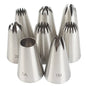 Kit Bicos de Confeitar Inox 8 Peças – Decoração Profissional para Bolos e Doces