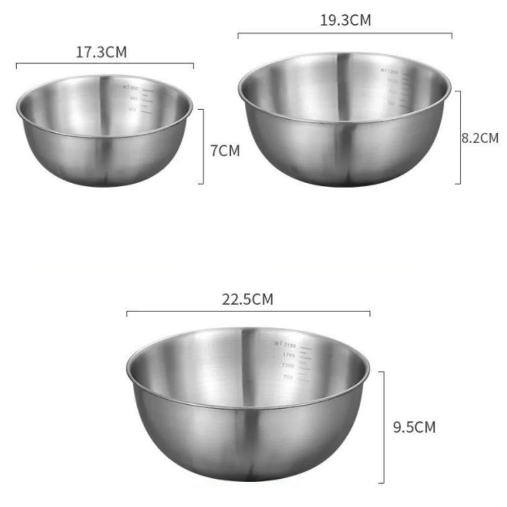 Mix Inox – Kit 3 Tigelas com Medidor