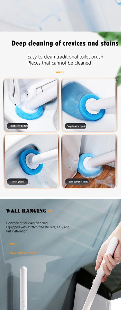 Escova Sanitária com Refil Descartável – Higiene sem contato